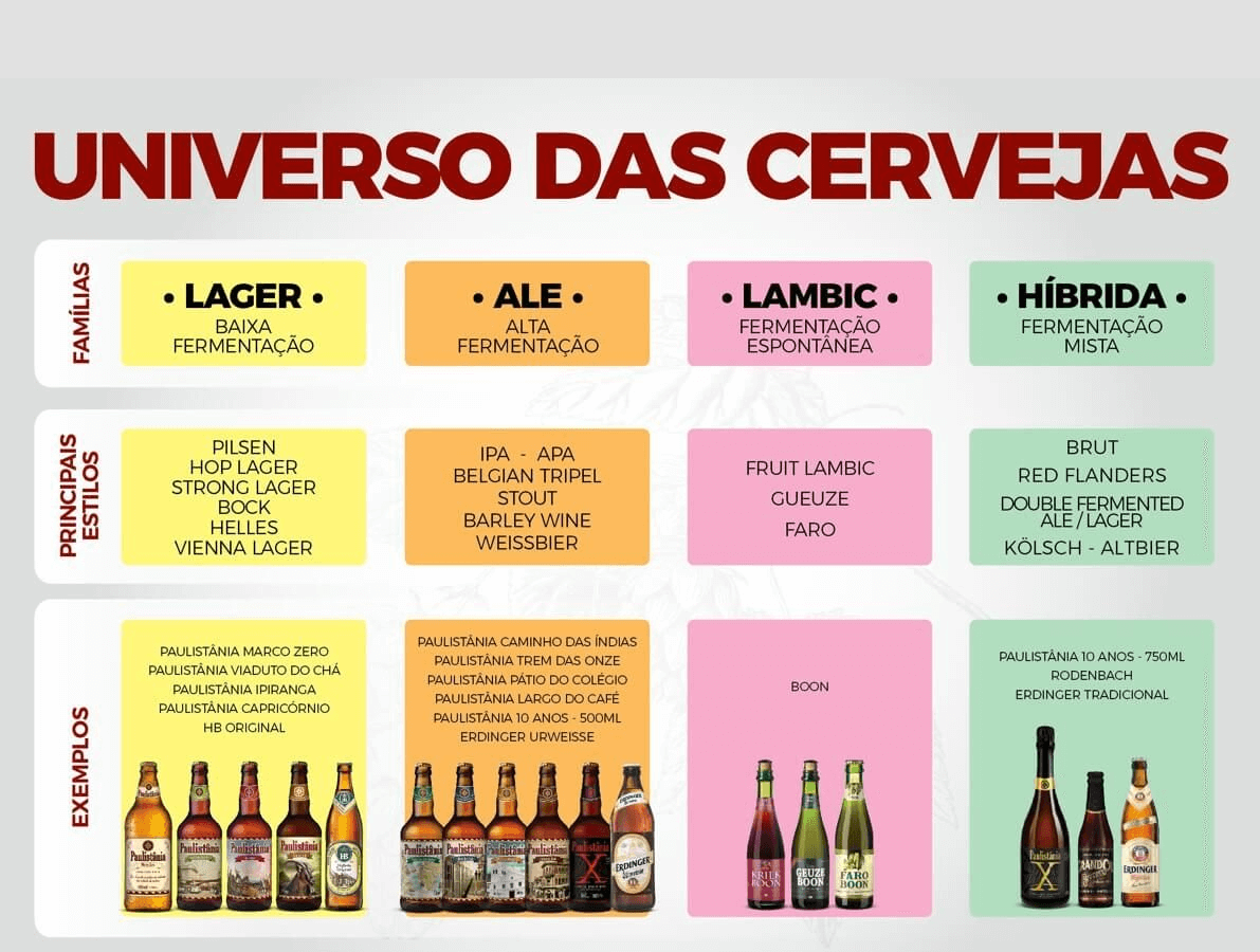 Universo da cerveja - Infográfico